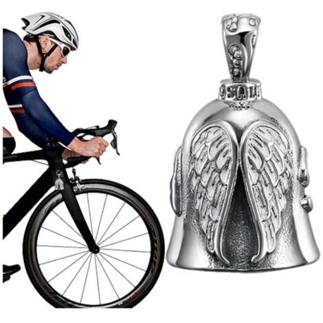 Porte-Bonheur Moto en Métal - YD - Cloche de Gardien - Gris - Accessoire de Sécurité - Cadeau Pratique (1/4)