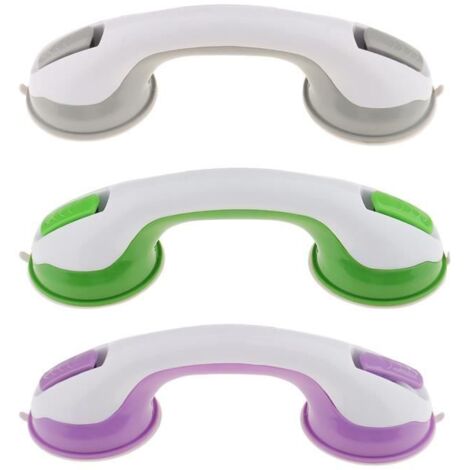 3x Barre d'Appui Ventouse Barre D'appui WC Porte Poignée Ventouse - 28x9x7cm (1/4)