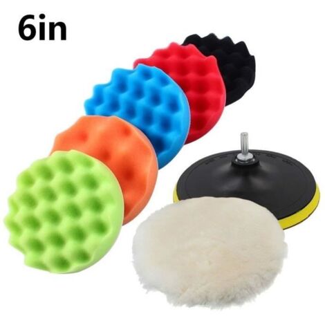 6 pouces 150mm éponge polissage épilation à la cire de polissage Kit de tampons ensemble polisseur automobile auto composé + kit (1/4)