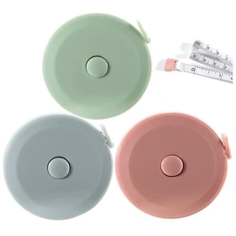 Mètre ruban couture - 1.5m - Double face - Rétractable - Idéal pour mesurer la taille (1/4)