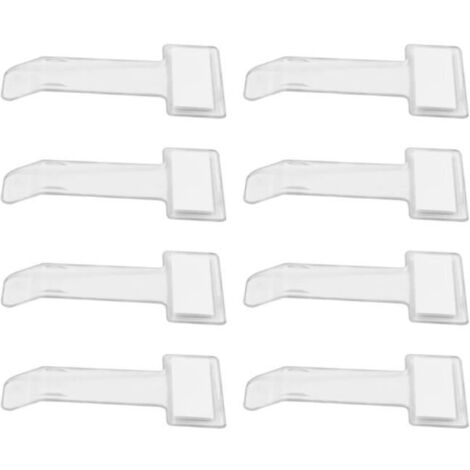 Lot de 8 porte-tickets transparents pour voiture - Avec colle - Pour pare-brise de voiture (1/4)