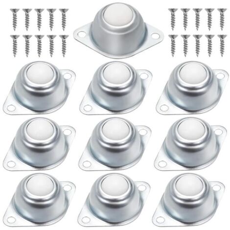 Roulettes de Meubles en Nylon - - Transfert à Billes - Pivotante - A platine (1/4)