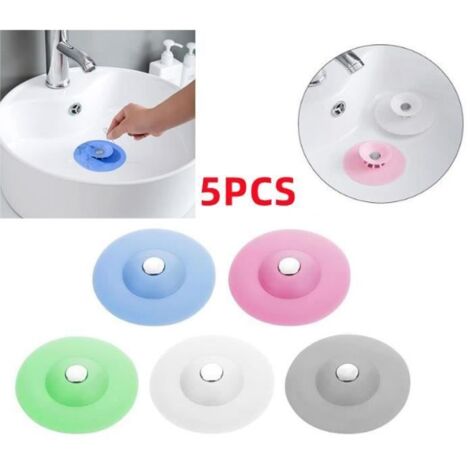 Couvercle de vidange,Bouchons de Vidange en Silicone,Bouchon d'évier de Cuisine,pousser bouchon de l'évier de salle de bain,pour