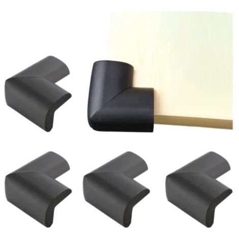 Protections d'angle de sécurité - Noname - Lot de 4 - Mousse douce - Installation facile - Couleur noire (1/4)