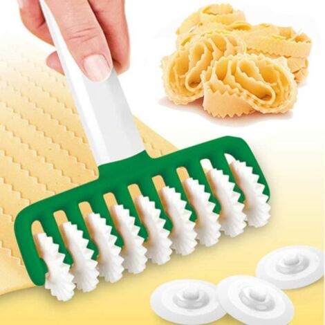 Coupe Nouilles - Multifonctionnel - Vert et Blanc - Outil de Cuisine - Matériau PP - Léger et Recyclable (1/4)