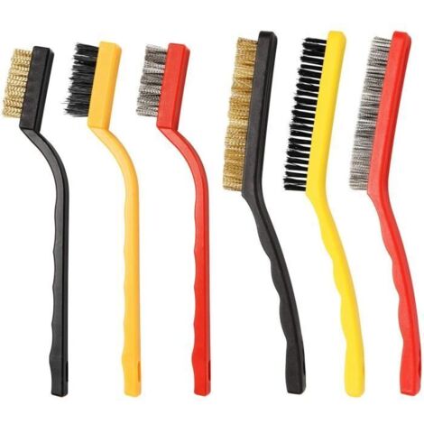 Brosses métalliques - Non spécifié - 6 pcs - Acier inoxydable - Brosses antirouille - Durable et polyvalent (1/4)