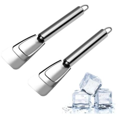 Grattoir à Glace - Non spécifié - 2 Pièces - Acier Inoxydable - Multifonction - Nettoyage Rapide (1/4)