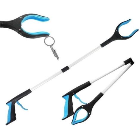 Pince Ramasse Objet Pliable - Pince de Préhension - Aimant - Universelle - Blanc (1/3)