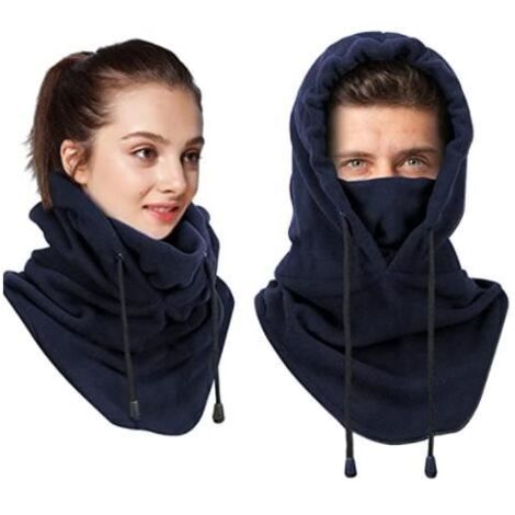 Cagoule Masque de Ski Hiver Coupe-Vent Masques Polaire Chapeau Multifonction.1 article. (1/2)