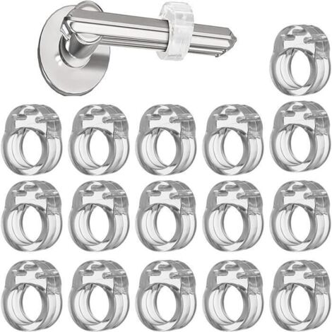 Butée de Porte Interieur - - Protection Poignee Porte Silicone PVC Flexible - Transparent - Rond (1/4)