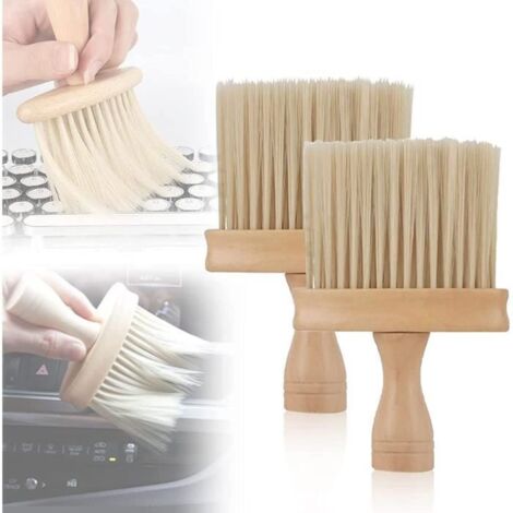 Brosse De Cardétail Ultra-Douce Haute Densité, Pinceau De Nettoyage De La Voiture, Poignée De Bois Brosse À Dépousserie pour [664] (1/4)