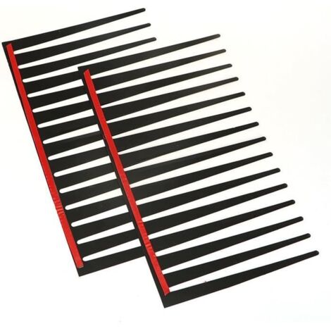 Autocollants pour cils de voiture - Non spécifié - Lot de 2 - 29 x 17 cm - Noir - Installation facile (1/4)