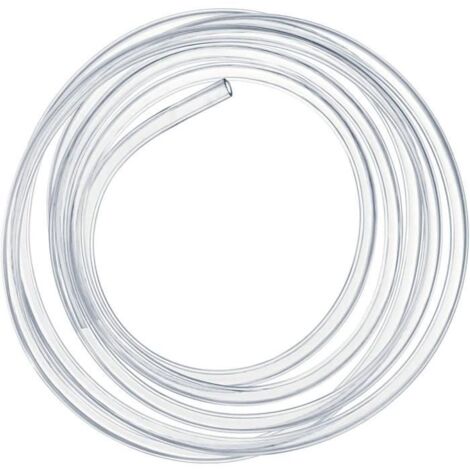 Tuyau PVC Souple - Transparent - 10mm Intérieur - 12mm Extérieur - 5m Longueur (1/4)