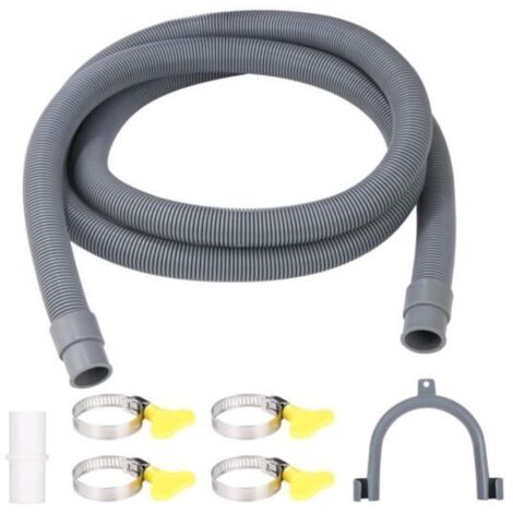 Rallonge de tuyau d'évacuation - Universel - 1 m - Plastique - Flexible - Résistant aux hautes pressions (1/4)