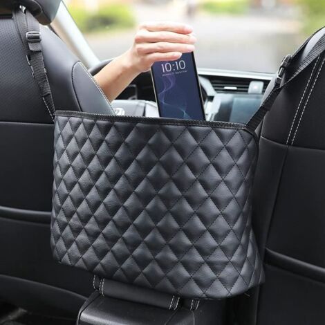 Organisateur de Voiture - 39x27x10cm - Nylon - Simili cuir - Noir (1/4)
