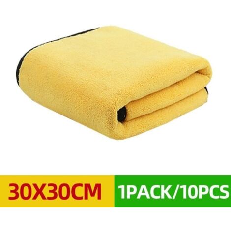 Eponge-chiffon,Lot de serviettes microfibres extra-douces pour nettoyage de voiture,3-5 ou - Type Or - Fibre superfine -B (1/4)