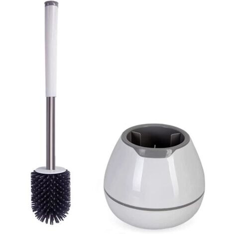 Brosse de toilette,Durable brosse en Silicone,souple en caoutchouc facile enlever les taches et repérer la salle de bain (1/4)