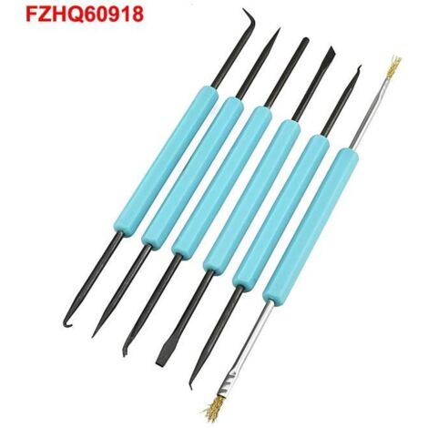 FZHQ60918--6pcs -Kit d'outils d'aide au dessoudage,outils d'aide à la soudure,Kit de nettoyage de PCB,outil de réparation,ensemb (1/4)