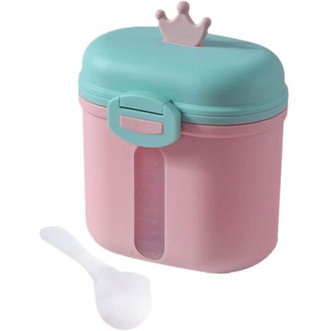 Boîte à Lait en Poudre pour Bébé, Distributeurs de Lait en Poudre, Conteneur Alimentaire Scellé pour Lait en Poudre, Rose Grand (1/3)