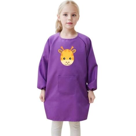 Tablier Enfant - Réutilisable - 2pcs - Polyester Doux - Poche Avant - Taille Réglable (1/4)