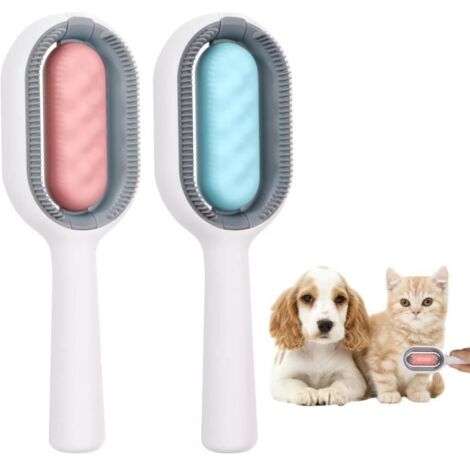 Brosse pour animaux - Non spécifié - 4 en 1 - Réservoir d'eau - 2 peignes épilation - Silicone et ABS (1/4)