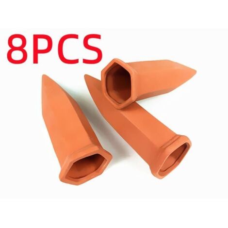 Irrigation Goutte a Goutte Bouteille,8 Pcs Arrosage Goutte à Goutte en Terre Cuite Arroseur Automatique Plantes Système (1/4)