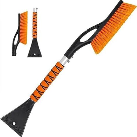 Brosse à Neige pour Voiture - 2 en 1 Grattoir Voiture avec Balais à Neige pour Auto,Détachable Grattoir A Neige Balai A Neige(68CM) (1/4)