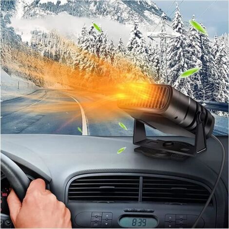 Chauffage de Voiture - Portable - 12V - Dégivreur Rapide - Réglable 90° à 360° - Purification de l'air (1/4)