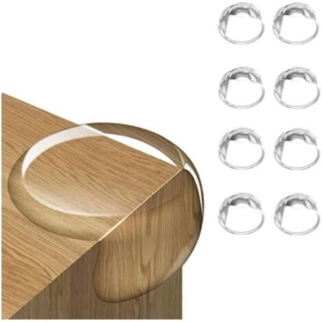 Lot de 18 protections d'angle pour bébé - En silicone autocollant - Transparent - Pour différents meubles -Pour protéger bébé contre (1/4)