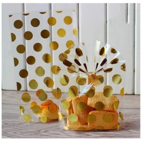 Sacs en Cellophane - Non spécifié - 100 Pièces - Transparent - 5,9x9,8 pouces - Attaches Torsadées (1/3)
