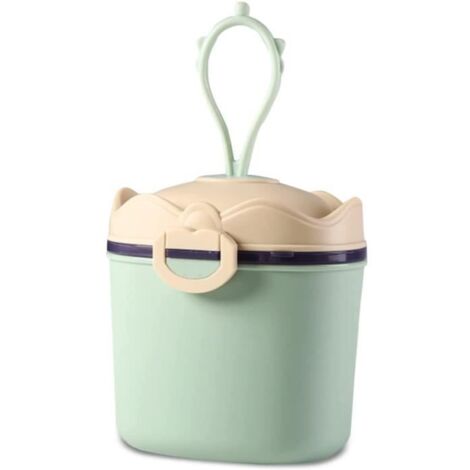 Boîte Doseuse à Poudre de Lait 500ml Boîte de lait Portable avec Compartiment Cuillère Couvercle Hermétique Conteneur Distributeur. (1/2)