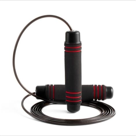 Corde à Sauter,Speed Jump Rope Réglable pour Enfant & Adulte, Roulements à Billes en Acier, Poignées Antidérapantes en Mousse (1/4)