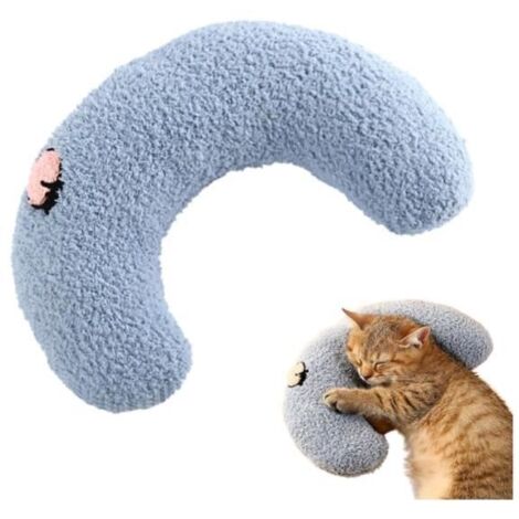 Oreiller confortable - Non spécifié - Modèle U - Bleu - 27x17x6 cm - Pour petits animaux (1/4)