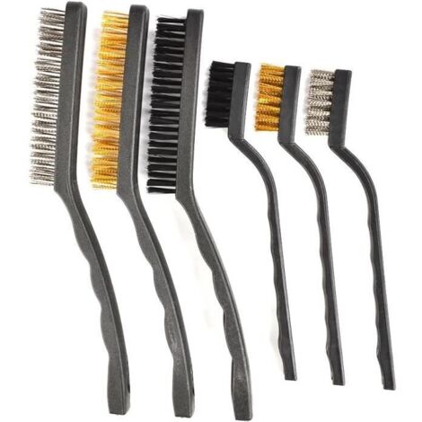 Brosses Métalliques - Non spécifié - Modèle 6 Mini - Acier inoxydable - Nylon - Laiton (1/4)