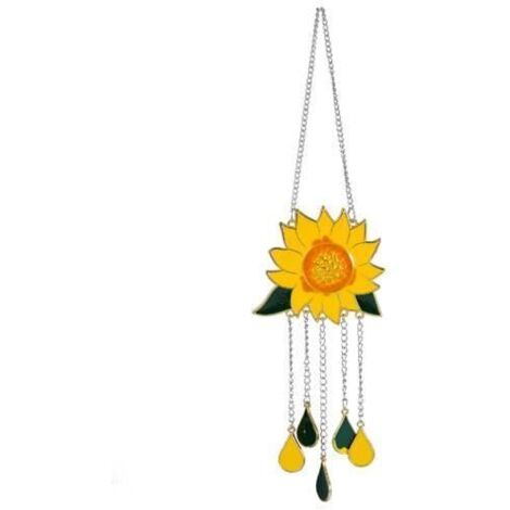 Tournesol carillons éoliens extérieur cour jardin décoration ornement suspendu (1/4)