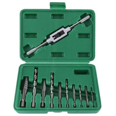 Extracteur de vis cassée - 11 pcs - Forets HHS - Acier à outils - Outil de retrait (1/4)