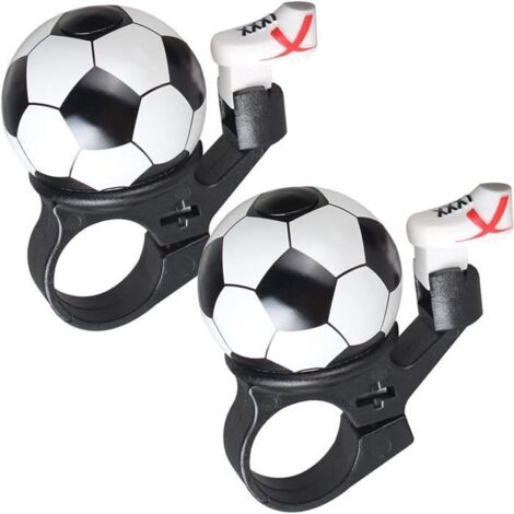 Sonnette de Vélo Football - 2 Pcs - Blanc - Mixte - Vélo loisir - Enfant (1/4)