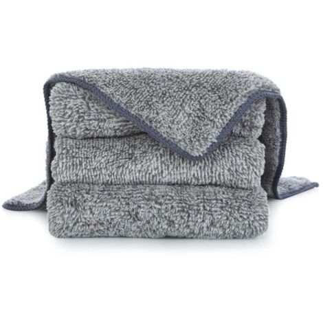Chiffons Microfibre 5 PCS ,Gris 30cm,pour Nettoyage Auto, Mobilier, Vaisselle , Cuisine, Salle de Bain, Vitres (1/4)