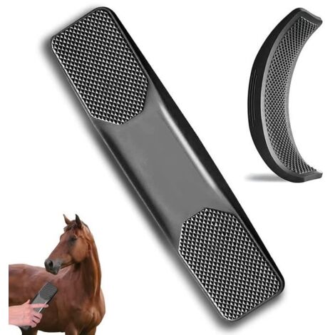 Brosse de Toilettage pour Chevaux,Brosse de Cheval Massage 6 en 1 Brosse pour la Mue Cheval, Pour Enlever les Poils Secs et Lâches (1/4)