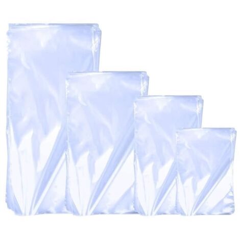 400 Pcs de Sac Thermorétractable Sachet Thermo-rétractable Film Transparent en POF Rétractable à Chaud pour Emballage de (1/4)