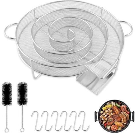 Générateur de Fumée Froide - Inox - Accessoires Inclus - 1x Générateur - 6x Crochets - 2x Brosses (1/4)