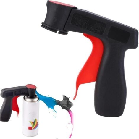 Poignée pour Aérosol de Peinture, Support pour Pistolet à Peinture en Aérosol, Adaptateur de Pulvérisateur pour Bombe de Peinture en (1/4)