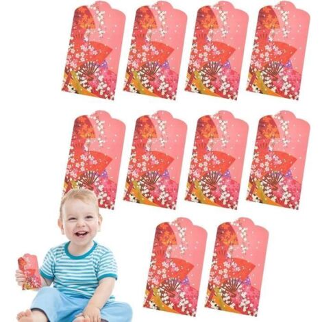 Enveloppes rouges - Non spécifié - Lot de 10 - Style japonais - Pour le Nouvel An chinois - Mixte (1/4)