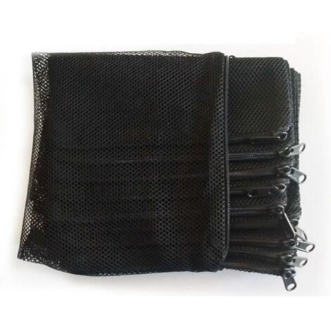 (Black / 10x15cm)Sac filtrant en maille pour Aquarium, 10 pièces, blanc, noir, pour réservoir de poissons (1/4)