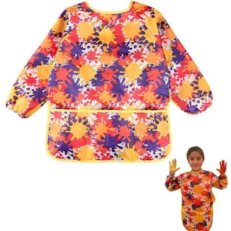 Tablier de Peinture - Noname - Imperméable - Manches Longues - Enfants 2 à 8 Ans - Mixte (1/4)