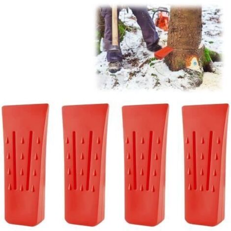Coins de Abattage de Arbres - Kit de 4 pcs - Plastique ABS - Résistant aux chocs - Léger - Multifonctionnel (1/4)
