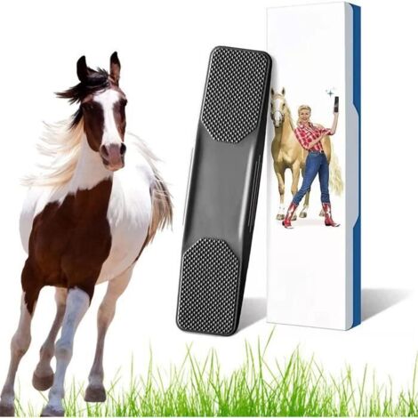 Brosse de Toilettage 6 en 1,peigne de massage pour chevaux,Brosses de Toilettage,Brosse de Poils de Cheval Multifonction Noir (1/4)