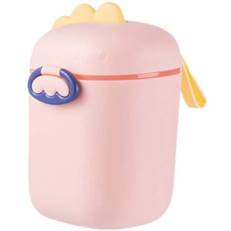 Distributeur de Lait en Poudre Doseur Bébé Portable Récipient de Poudre Lait Boîte de Stockage pour Collations Fruits Grain(Rose,L) (1/4)