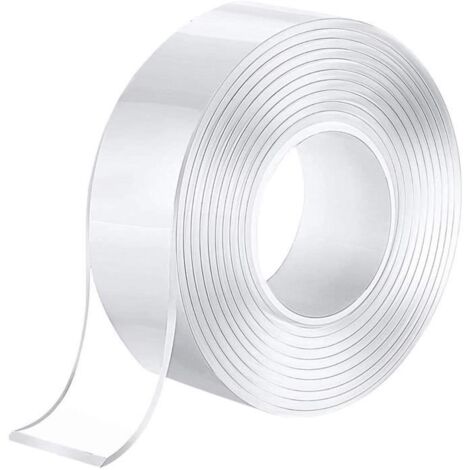 Ruban Adhésif Nano Réutilisable, Nano Tape,Ruban adhésif Lavable sans Traces,Multifonctionnel Traceless Double Face, Adhésif (1/4)