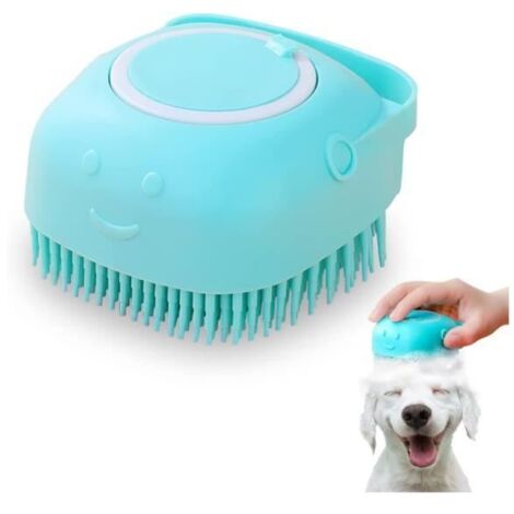 Brosse de Bain - Non spécifié - 2 en 1 - Massage et Shampooing - Silicone - Bleu (1/4)